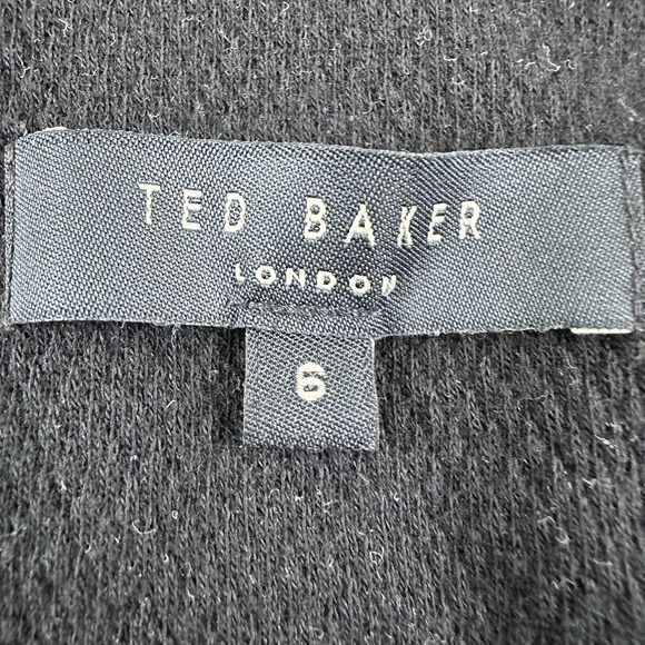 Ted Baker London Polo Shirt Mens Large L Navy Blue Cotton Waffle Weave Tag 6 - Picture 7 of 13